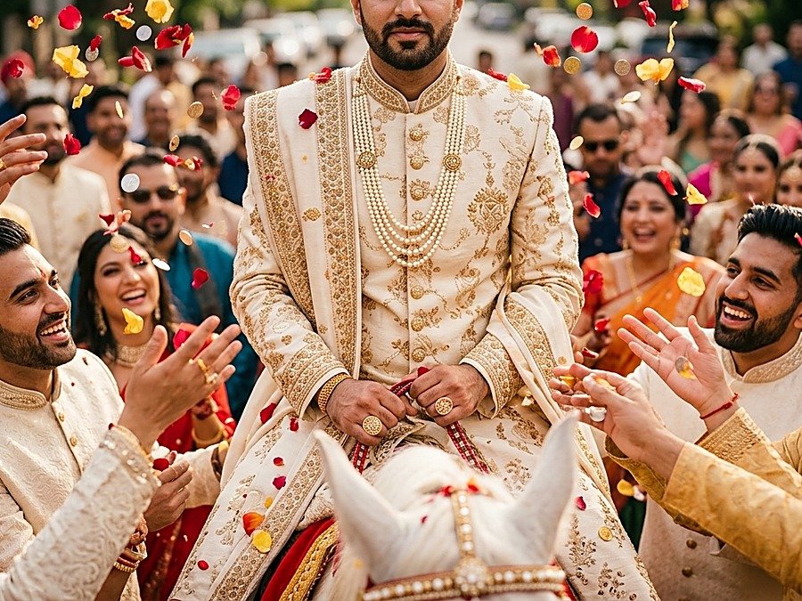 Groom's baraat